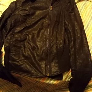 soft leather like ladies jacket in small..pre-owned